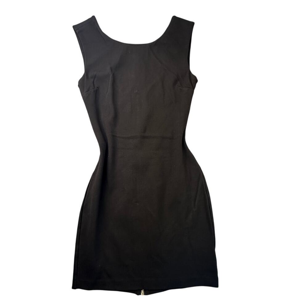 Juicy Couture Bodycon Mini Dress Ponte Exposed Zip Back